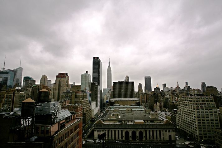 Frá New York í dag.