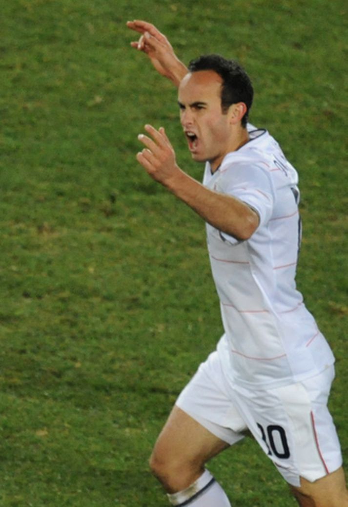 Landon Donovan hefur yfirgefið Everton-liðið.