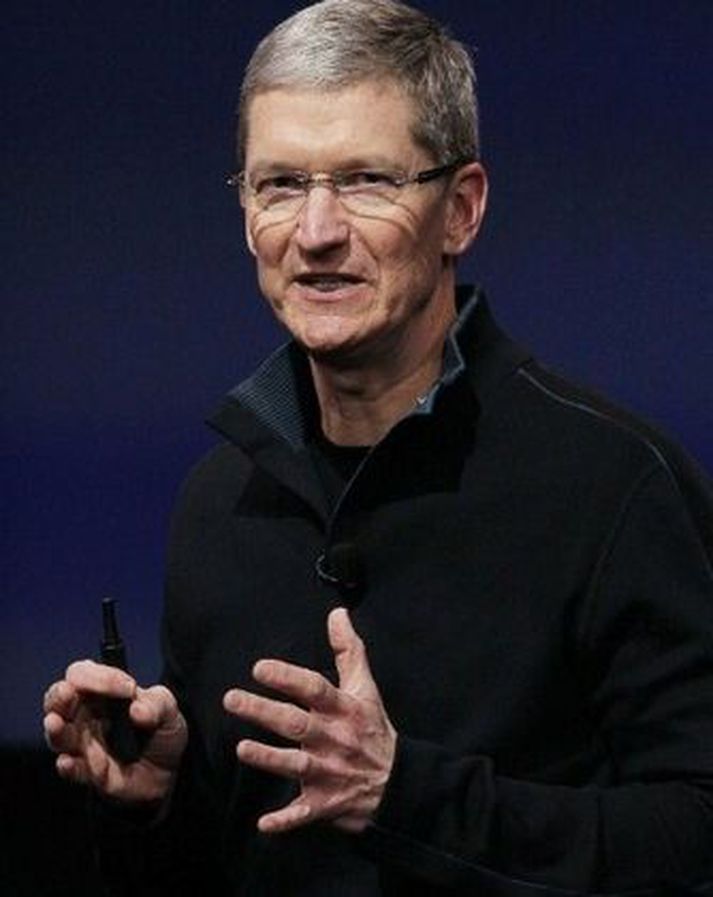 Tim Cook er að ná góðum árangri í starfi. Hann tók við stjórnartaumunum hjá Apple þegar Steve Jobs lést í fyrra. Cook fékk 44 milljarða króna í laun.