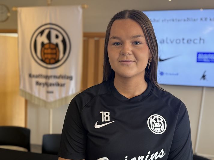 Emma Sóldís Svan Hjördísardóttir er komin heim í KR eins og kynnt var á blaðamannafundi í dag.
