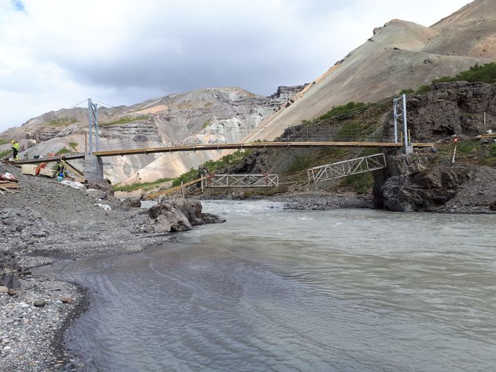 Nýja brúin yfir Jökulsá í Lóni.