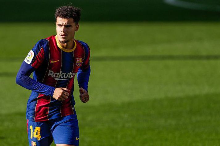 Coutinho í leik Barcelona gegn Osasuna um helgina.