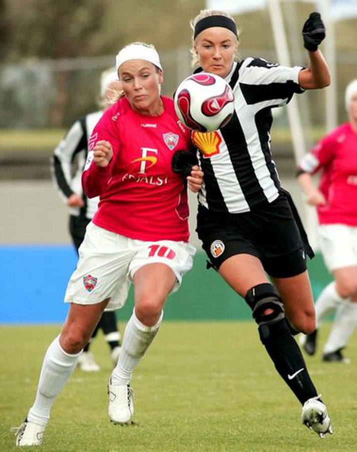 Dóra María Stefánsdóttir og Guðrún Sóley Gunnarsdóttir
