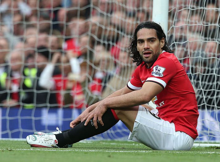 Falcao átti erfitt uppdráttar hjá United og ákvað félagið að nýta sér ekki möguleikann á að kaupa Kólumbíumanninn að loknum eins árs lánssamningnum