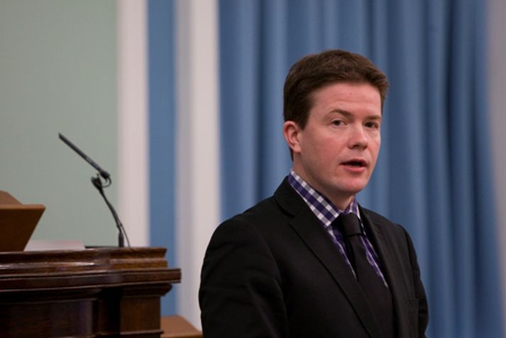 Björgvin G. Sigurðsson viðskiptaráðherra.