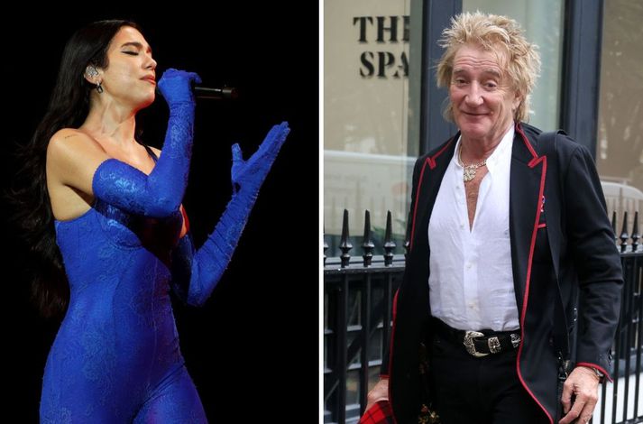 Dua Lipa og Rod Stewart eru ekki sátt með Katara.