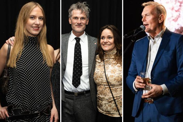 Logi Bergmann, Hlédís Maren, Líf Magneudóttir og Pétur Marteinsson létu sig ekki vanta á þorrablót KR.