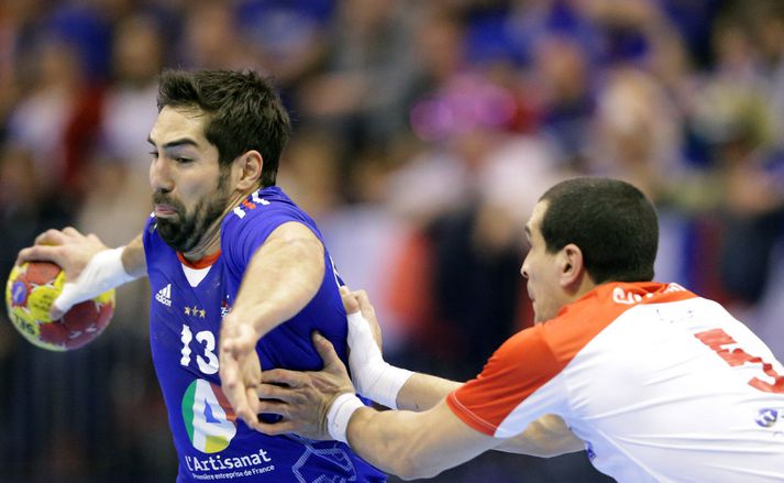 Nikola Karabatic í leiknum í kvöld.