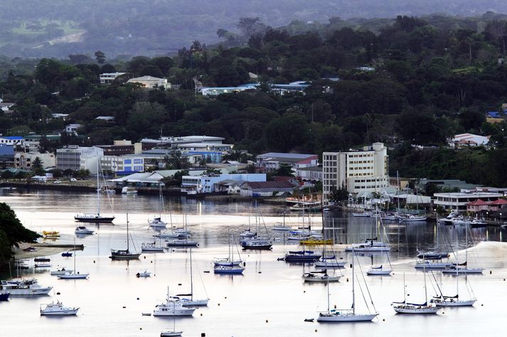 Port Vila, höfuðborg Vanuatu.