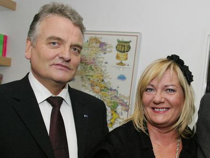 Guðni Ágústsson og eiginkona hans Margrét Hauksdóttir.