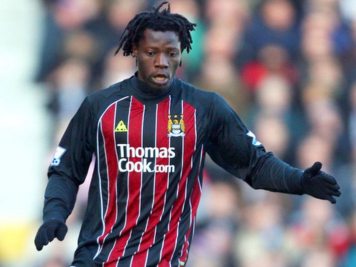 Benjani í leik með Manchester City.