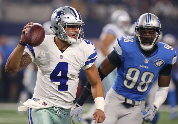 Dak Prescott, leikstjórnandi Cowboys, hefur átt ótrúlegt tímabil.