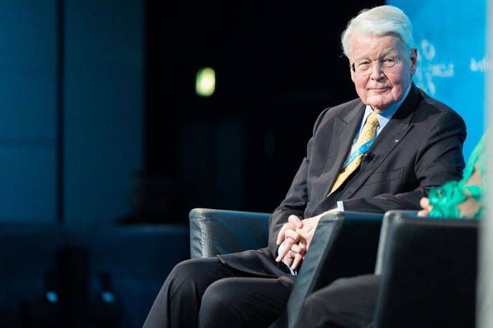 Ólafur Ragnar Grímsson fór mikinn á Davos ráðstefnunni árið 2010 vegna Icesave málsins.