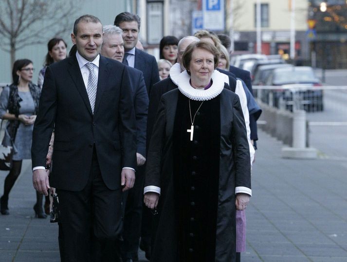 Guðni Th. Jóhannesson forseti Íslands, við setningu Alþingis í nóvember.