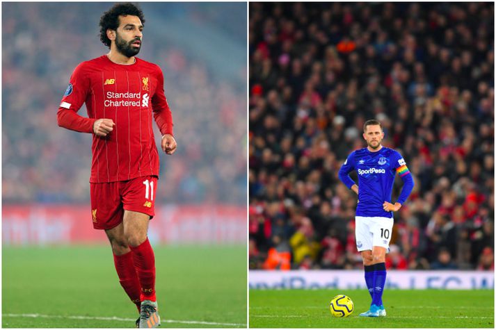 Salah og Gylfi verða væntanlega í eldlínunni á morgun.