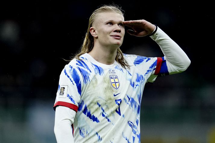 Erling Haaland er mjög vel launaður en bónusinn gæti skipt aðra leikmenn norska landsliðsins mun meira máli.