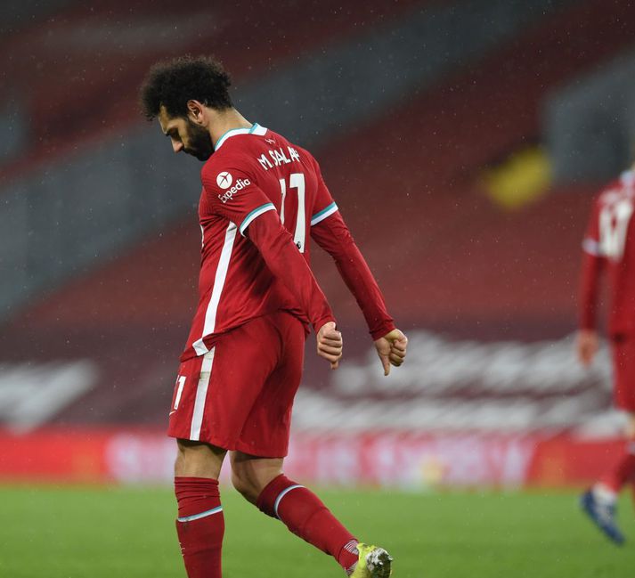 Mohamed Salah og félagar hafa ekki verið á skotskónum á heimavelli undanfarið.