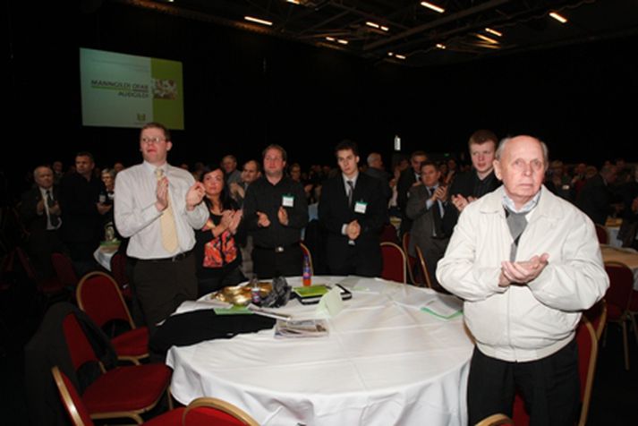 Frá flokksþingi Framsóknarflokksins í Reykjavík í janúar 2009.