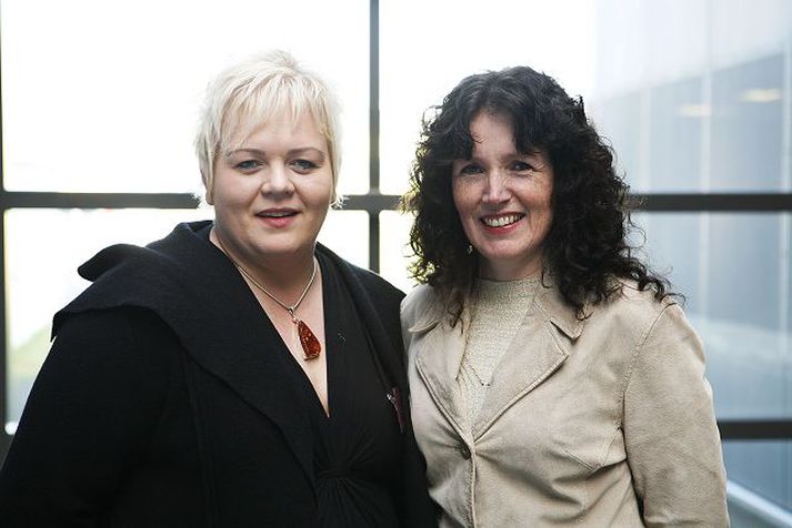 Guðrún Guðrúnardóttir hugvitskona og Elínóra Inga Sigurðardóttir, formaður KVENN.