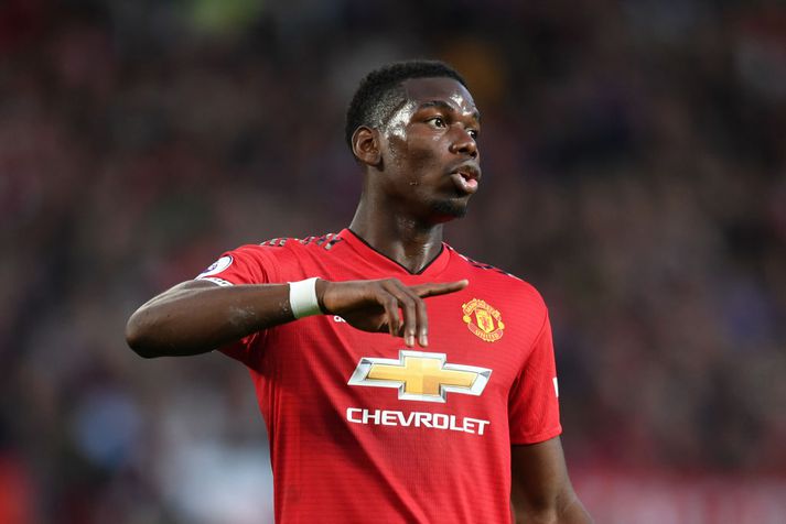 Pogba var fyrirliði United á föstudag