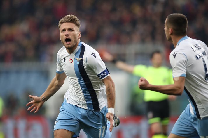 Ciro Immobile skoraði sitt 27. deildarmark á tímabilinu gegn Genoa.