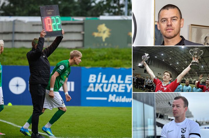 Næsta kynslóð knattspyrnumanna háir nú harða baráttu um Íslandsmeistaratitilinn í 2.flokki og engir smá reynsluboltar sem þjálfa í deildinni.