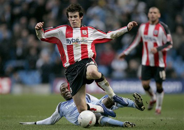 Gareth Bale á ferðinni í leik gegn Manchester City um síðustu helgi.