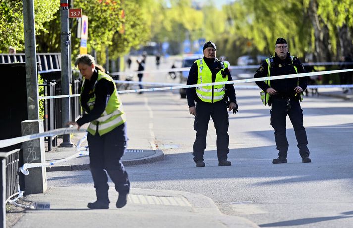 Af vettvangi í Uppsölum. 