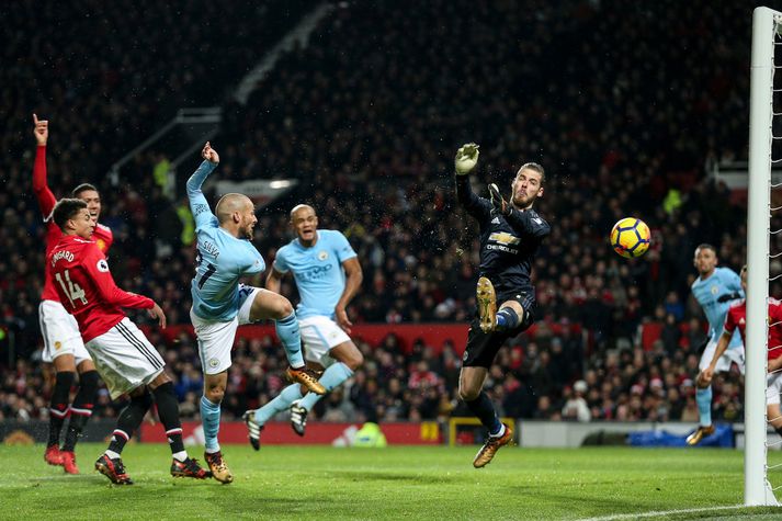 David Silva skoraði annað marka City í leiknum