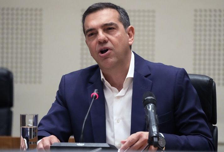 Alexis Tsipras tók við formennsku í Syriza árið 2012 og var forsætisráðherra Grikklands á árunum 2ö15 til 2019.