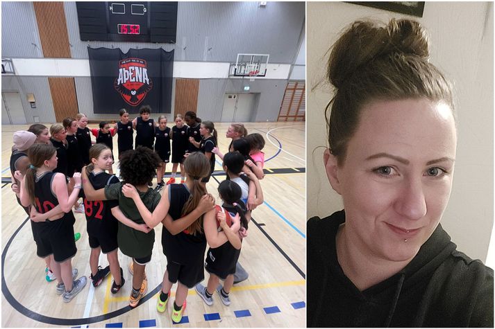 Dóttir Erlu Bjarkar Árskóg iðkar körfubolta með íþróttafélaginu Aþenu.