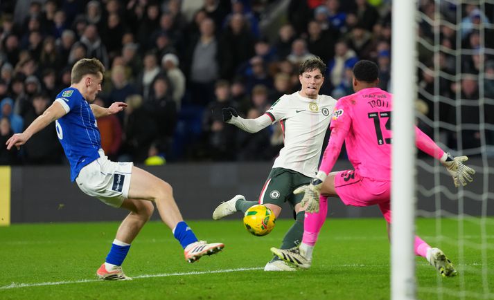 Alejandro Garnacho kom inn af varamannabekknum í kvöld og skoraði tvö mörk fyrir Chelsea