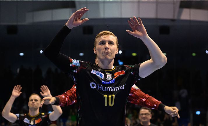 Gísli Þorgeir Kristjánsson hefur nú orðið Þýskalandsmeistari með Magdeburg í þrígang.