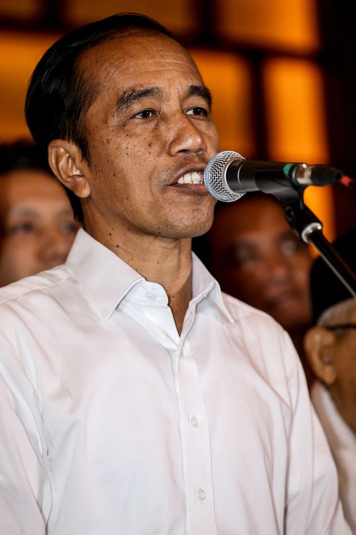 Joko Widodo virðist ætla að halda forsetastólnum.