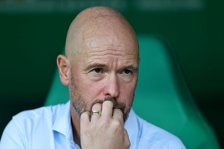 Erik ten Hag fékk nánast engan tíma til að sanna sig hjá Leverkusen.