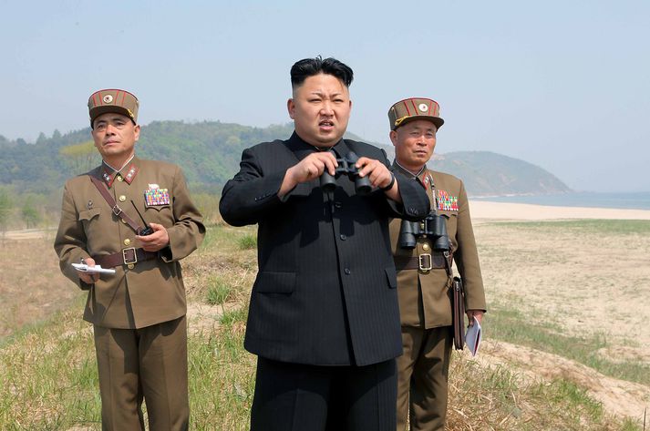 Kim Jong-Un, leiðtogi Norður-Kóreu.