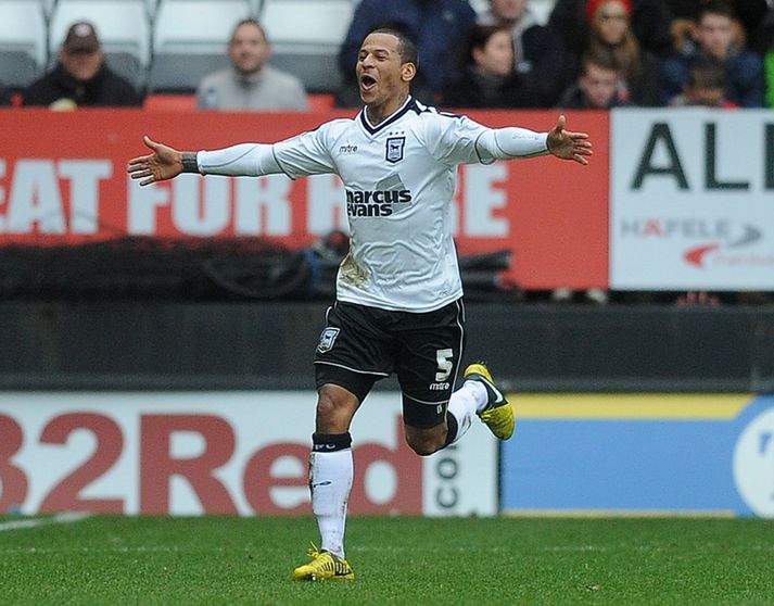 DJ Campbell í leik með Ipswich í desember í fyrra.