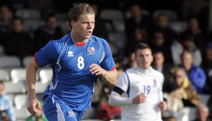 Björn Bergmann í leik með íslenska U-21 liðinu.