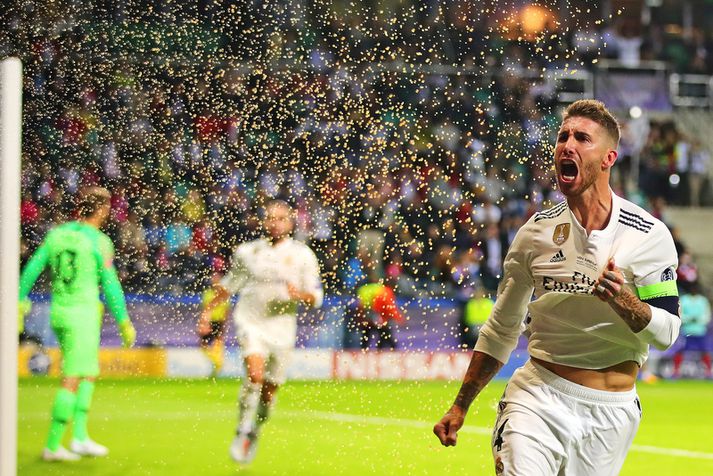 Sergio Ramos, fyrirliði Evrópumeistara Real Madrid.