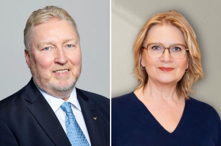 Orri Björnsson og Kristín María slást um oddvitasætið í Hafnafirði. Bæði eru þau bæjarfulltrúar og Orri tók við sem oddviti þegar forveri hans tók sér sæti á þingi. 