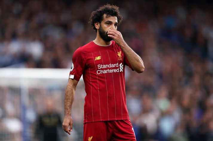 Mo Salah í leik með Liverpool.