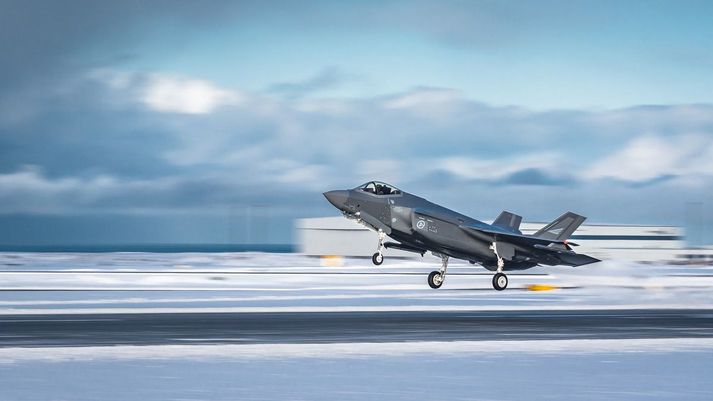 Norska flugsveitin kemur til landsins eftir helgi með fjórar F-35 orrustuþotur.