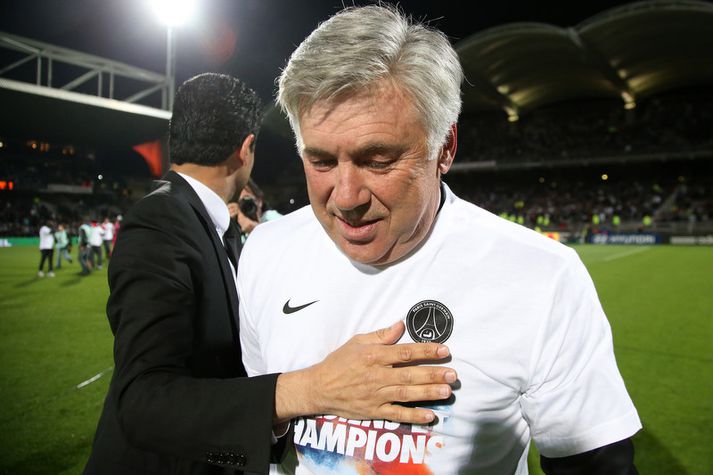 Carlo Ancelotti og Nasser Al-Khaleifi.