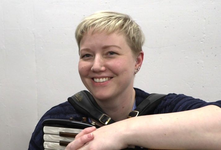 Agnes Harpa Jósavinsdótti, formaður Stórsveitar Félags harmonikuunnenda við Eyjafjörð.