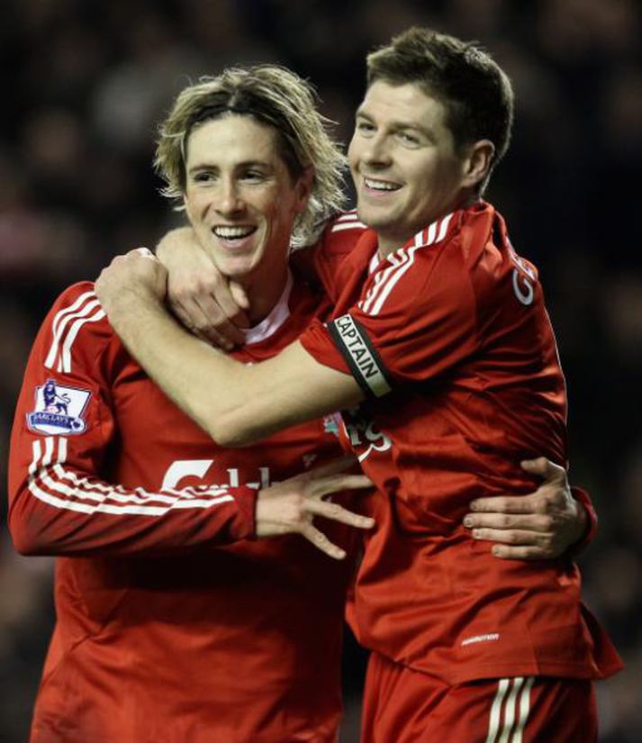 Torres og Gerrard saman á góðri stundu.