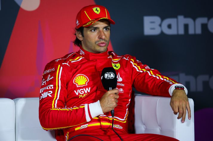 Carlos Sainz, ökumaður Formúlu 1 liðs Ferrari verður fjarri góðu gamni í Sádi-Arabíu um helgina