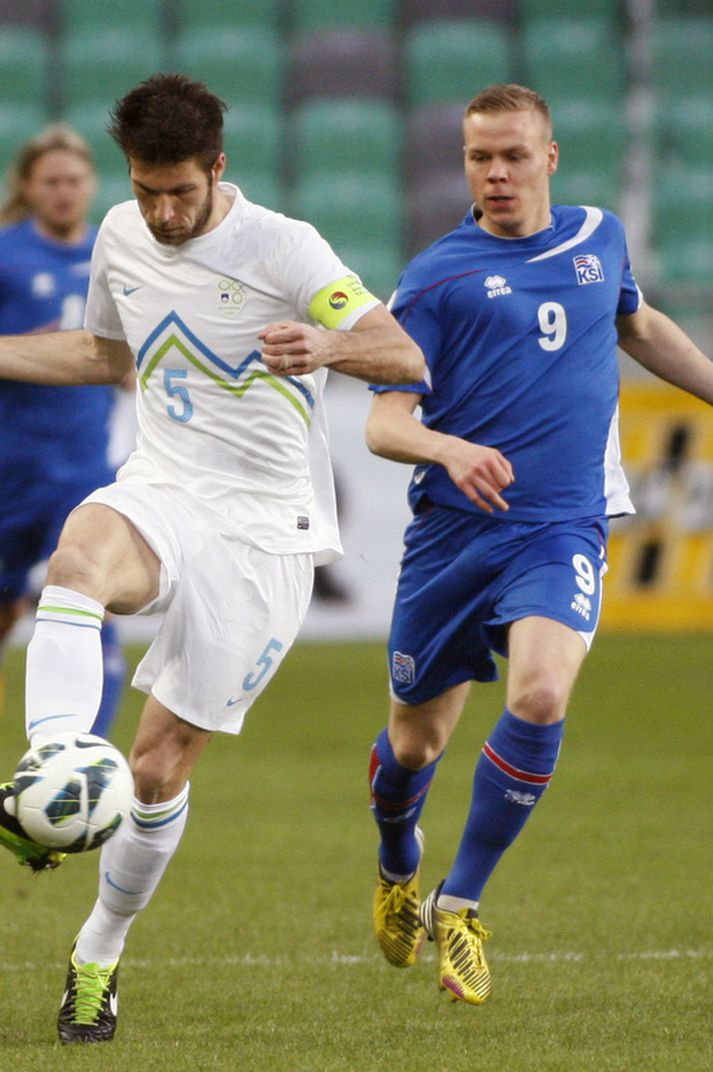 Kolbeinn í leiknum í kvöld.