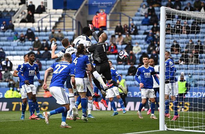 Tottenham sótti þrjú stig til Leicester.