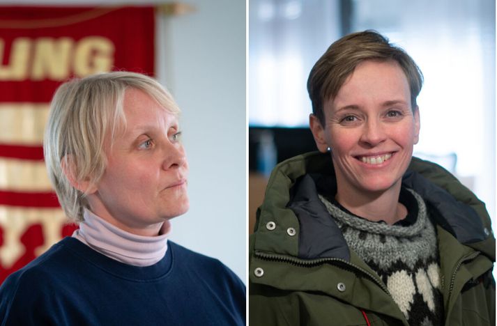 Sólveig Annar Jónsdóttir, formaður Eflingar, (t.v.) og Halla Gunnarsdóttir, formaður VR, (t.h.) eru báðar varaforsetar ASÍ.