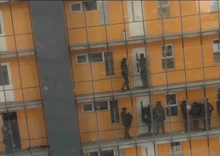 Tilkynningin barst lögreglu um klukkan átta í morgun.